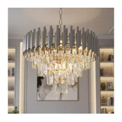 Brilagi - Luster na lancu ECLIPSE 7xE14/10W/230V precnik 48 cm srebrna