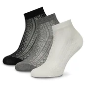 Nogavice NINE WEST KR_NW_SHINY_Z_SS25 (3 PACK) Bela