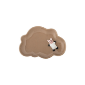 Rjav otroški krožnik iz kamenine 14x20 cm Dolly – Bloomingville Mini