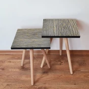 Hanah Home Set klub stocica 2Shp126, 2 komada, Sivi