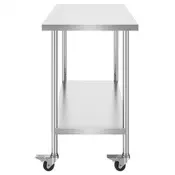 VEVOR Delovna miza 762x1219x955 cm srebrna
