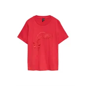 VERO MODA Majica VMMAJA PAULINA  češnjevo rdeča