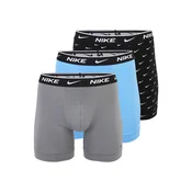 NIKE Underwear Boksarice svetlo modra/siva/črna