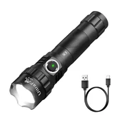 KJB Polnilna taktična LED svetilka UF3, 1200 lm, USB-C UF3, baterija 21700