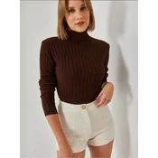Bianco Lucci Pulover Pullover temno rjava