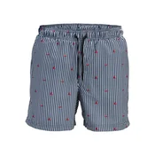 JJ Rebel by Jack & Jones kupaci šorc Hawaii Print za muškarce, teget-beli, L