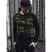 Dstreet Moška majica s kapuco Omuzi zelena M