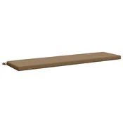 Vidaxl Blazina za klop SOEST 100% poliester Taupe 140 x 40 x 5 cm