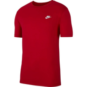 Nike M NSW CLUB TEE, maja m.kr, rdeča AR4997