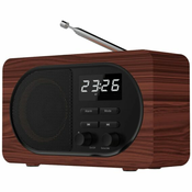 MeanIT Bežicni zvucnik, Radio Alarm Sat, Bluetooth, 5W – B4