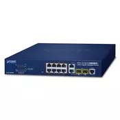 PLANET FGSD-1008HPS network switch Managed Fast Ethernet (10/100) Power over Ethernet (PoE) Blue