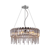 Maytoni MOD097PL-08CH - Luster na sajli HAIL 8xE14/40W/230V precnik 60,5 cm hrom