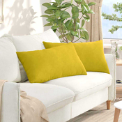 Jastucici za sofu 2 pcs Žuta 80 x 40 cm Kordura tekstil