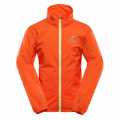Childrens ultralight jacket with dwr finish ALPINE PRO SPINO spicy orange
