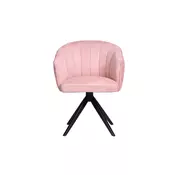 STOLICA SA RUKOHVATIMA pink metal, tekstil