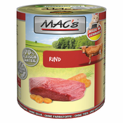 6x800g MAC´s Cat za mačke - Teletina & puran