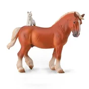 COLLECTA Zbirateljska figurica , Vprežni konj z mačko, 3+; 1 kos.
