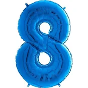 shumee Folija balon številka 8 moder - 102 cm Grabo