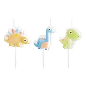 Rojstnodnevne svečke Dinozavri, set 3 kosov