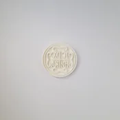 KREATIVNI SLATKIŠI Modla za kolace i ukrase Poskurica pecat 002, 6 cm, Bela
