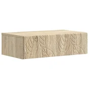 Vidaxl Stenska stranska miza Sonoma hrast 87,5 x 34,5 x 17 cm