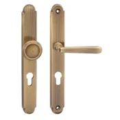 Zaščitno okovje COBRA ALT WIEN (OFS - brušen bron), klika-klika, Odprtina za cilindrični vložek PZ, COBRA OFS (česani bron), 72 mm