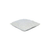 GIFTDECOR Ukrasni beli vuneni jastuk dve kvadrati sa tackama 60x60cm