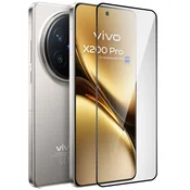 GS 3D kaljeno steklo za Vivo X200 Pro 5G, črn okvir