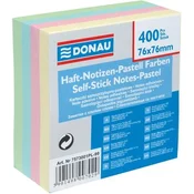 Donau Samolepilna blazinica - 76x76 mm, 400 l., mešanica pastelnih barv