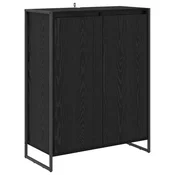 Vidaxl omara za čevlje Črna Orehovina 79 x 36 x 100 cm Konstruiran les