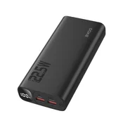 BWOO Bwoo, 20000 mAh zunanja baterija z 2 USB + USB-C, Črna, (5000017448)