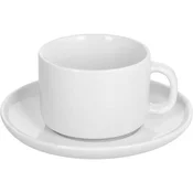 TOGNANA 6-delni set skodelic za čaj s podstavkom Edge, porcelan, 220 ml