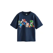 Next Majica Mario Gaming mornarska/zelena/rdeča/bela