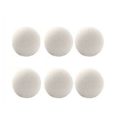 INF Volnene sušilne žoge 3 cm 6 kom White S, (21278319)