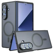 GS Ovitek Smoke za Samsung Galaxy Z Fold 8 Ultra, mat ovitek, za MagSafe, črn