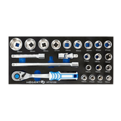 Hogert organizator eva set alata sa cegrtaljkom 1/2 23 kom ( HT7G128 )
