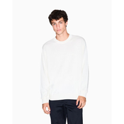Armani Exchange za moške. XM000338AF12291U0009 Pulover Mešanica bele barve (L), Bela, Priložnostno, Bombaž