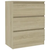 Vidaxl Komoda sonoma hrast 60x35x76 cm konstruiran les