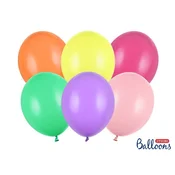PartyDeco Močni lateks baloni, pisani, pastelna mešanica, 30 cm, 100 kosov.