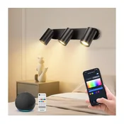 Aigostar - LED RGBW prigušiva spot svetiljka MESH 3xLED/4,9W/230V 2700-6500K bela+daljinski upravljac