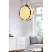 Opviq Luster Drum Hazeran, 24x9cm, Bež-crni