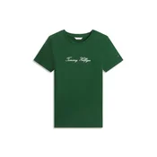 TOMMY HILFIGER Majica zelena/bela