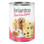 20 + 4 gratis! Briantos Chunks in Gravy 24 x 415 g - Piletina i mrkva