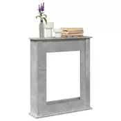 Okvir za kamin boja betona 75x20x87,5 cm od konstruiranog drva