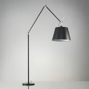 Artemide Tolomeo Mega stoječa svetilka 2.700 K, premer 36 cm - Dnevna soba/jedilnica - Dizajn - črna - Kovina