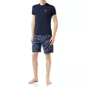 Emporio Armani Muška pidžama 1115732R509-96035, Dvodelna, Teget