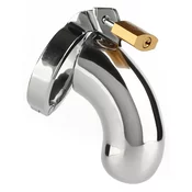 Mr. Steel The Brig Male Chastity Device Silver