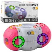 slomart LEAN TOYS Logična uganka UFO - vrtljiva kapsula, roza