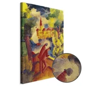 Slika - August Macke – Men on the Road by the Lake 80x120 Premium Print