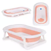 ECO TOYS Sklopiva kadica za bebe sa odvodom, roze